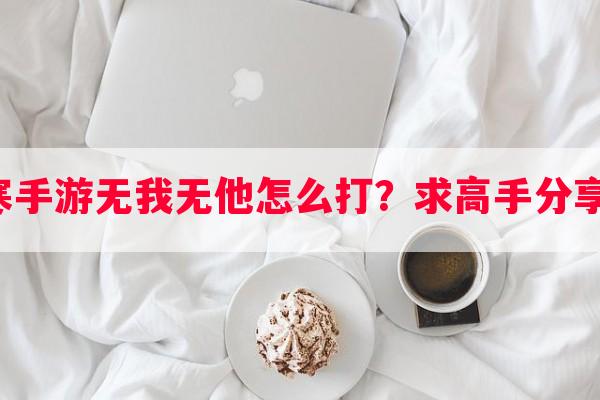 逆水寒手游无我无他怎么打？求高手分享经验！